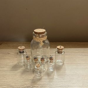 Small Glass jar set beautiful